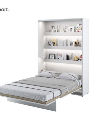 Dig-net nábytok Sklápacia posteľ Lenart BED CONCEPT BC-01p | biely lesk 140 x 200 cm