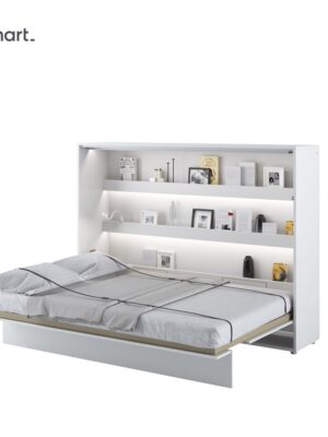 Dig-net nábytok Sklápacia posteľ Lenart BED CONCEPT BC-04p | biely lesk 140 x 200 cm