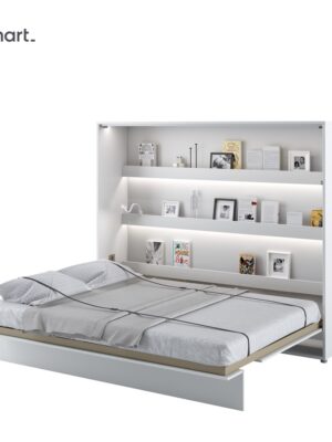 Dig-net nábytok Sklápacia posteľ Lenart BED CONCEPT BC-14p | biely lesk 160 x 200 cm