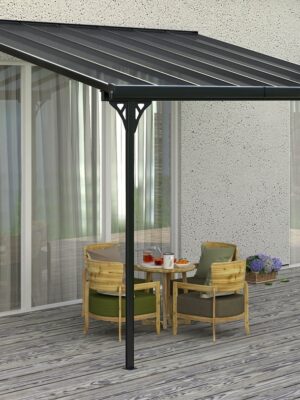 ArtRoja Pergola BRUCE F | sivý polykarbonát