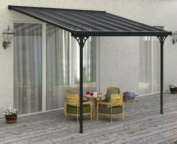 ArtRoja Pergola BRUCE F | sivý polykarbonát