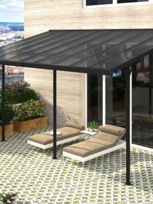 ArtRoja Pergola BRUCE H | sivý polykarbonát