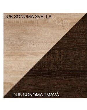 ArtCross Spálňa VIKI Farba: Dub sonoma svetlá / dub sonoma tmavá