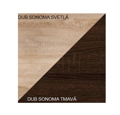 ArtCross Spálňa VIKI Farba: Dub sonoma svetlá / dub sonoma tmavá