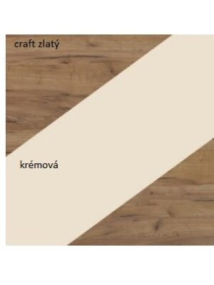 ArtCross Obývacia stena NOTTI 1 Farba: craft zlatý / krémová / craft zlatý